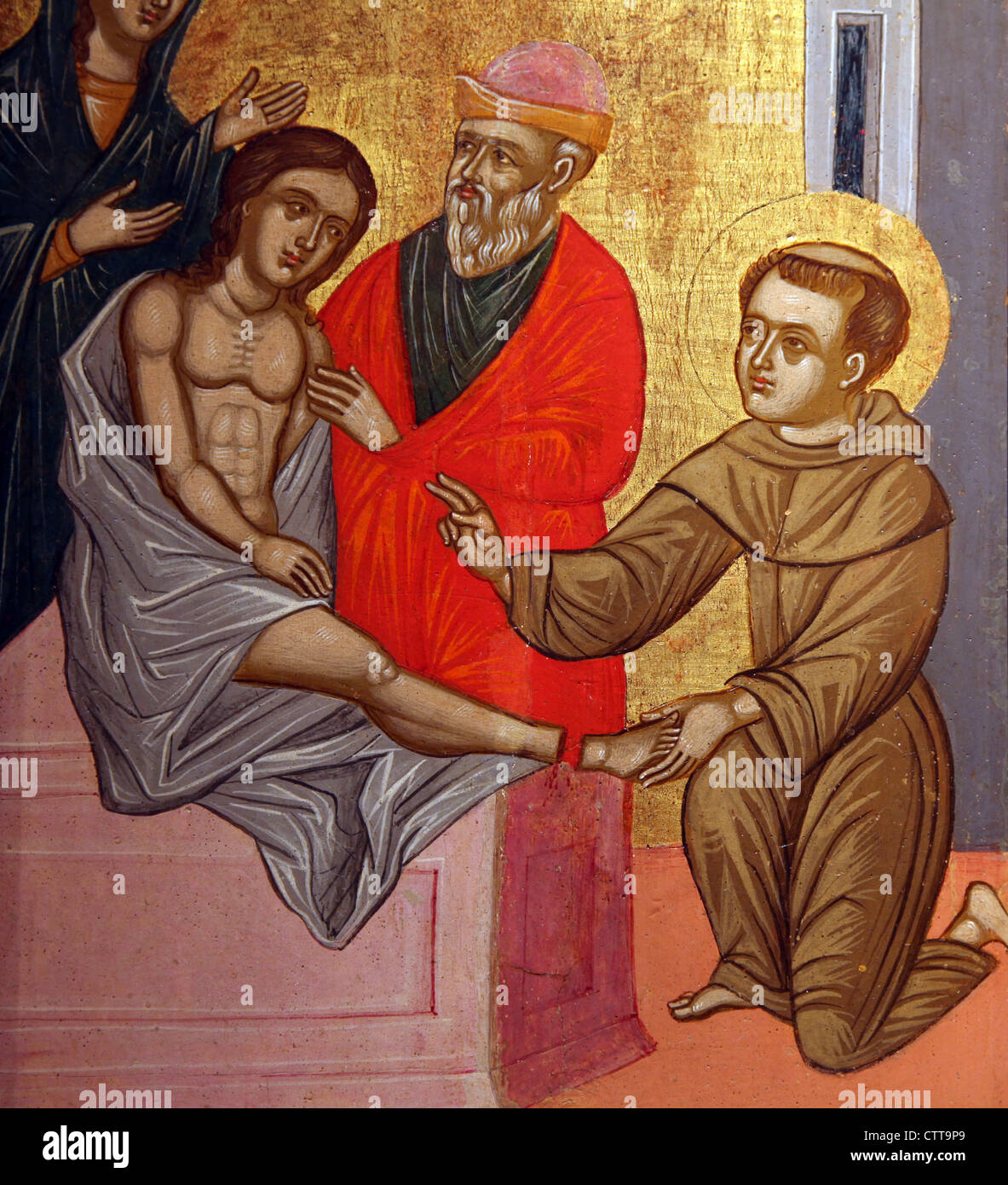 Des scènes de la vie de saint Antoine de Padoue Banque D'Images