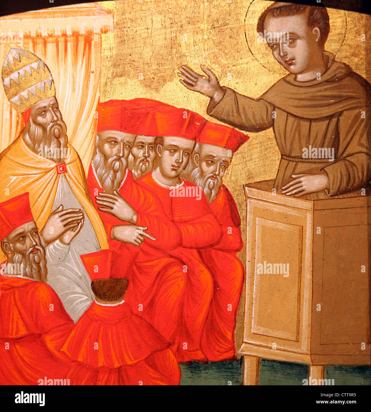 Des scènes de la vie de saint Antoine de Padoue Banque D'Images