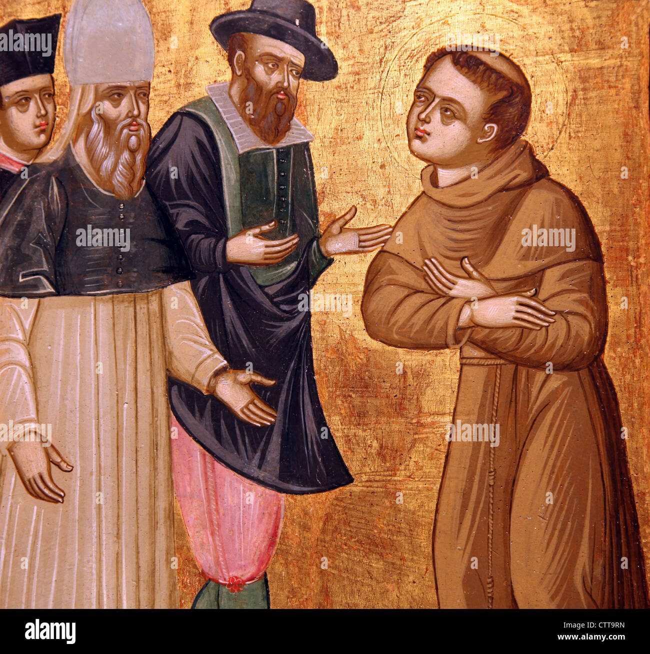 Des scènes de la vie de saint Antoine de Padoue Banque D'Images