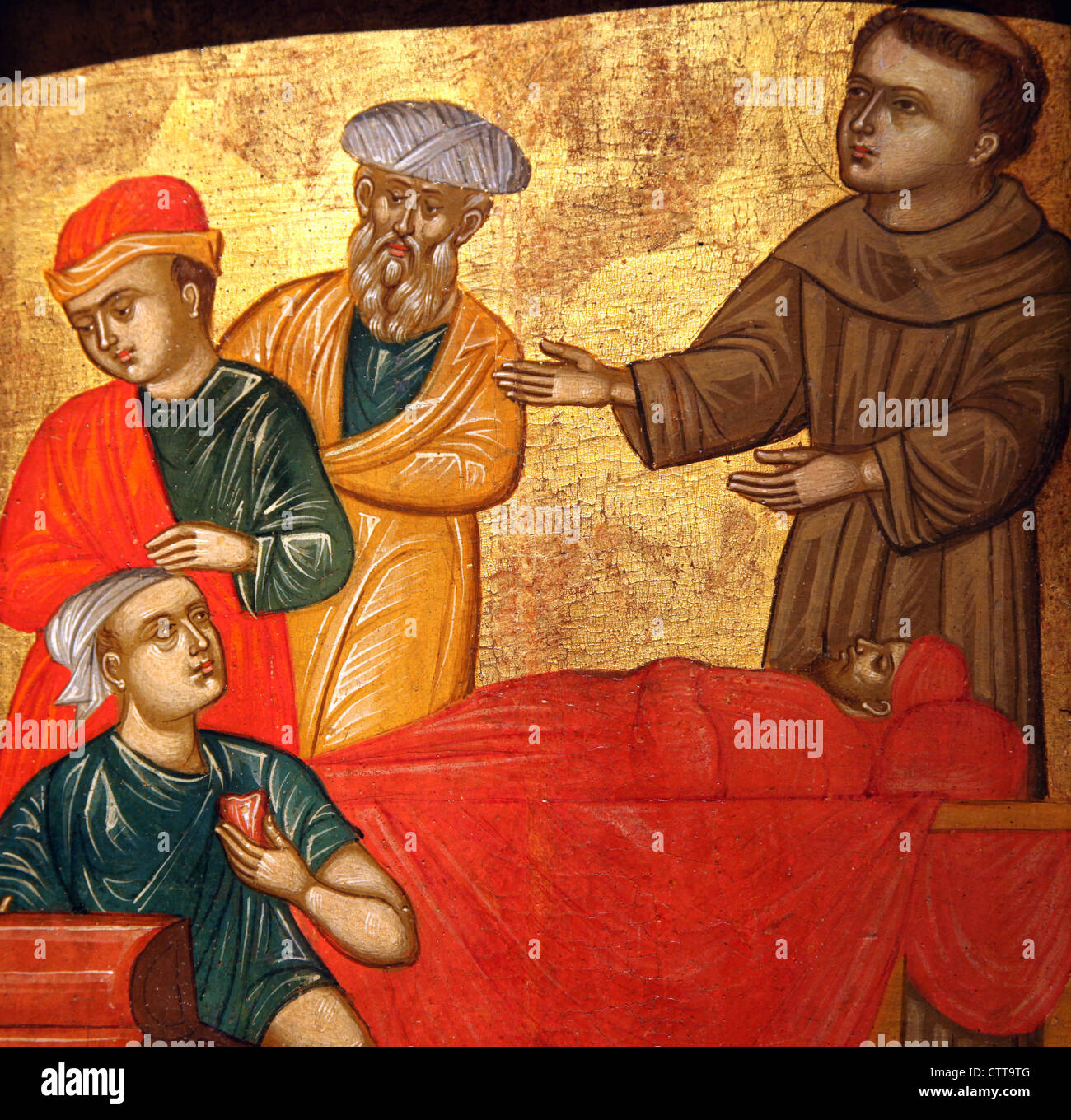 Des scènes de la vie de saint Antoine de Padoue Banque D'Images