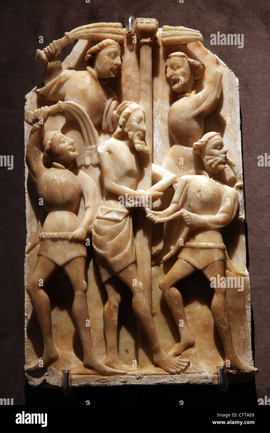 Scène du cycle de la Passion du Christ Banque D'Images