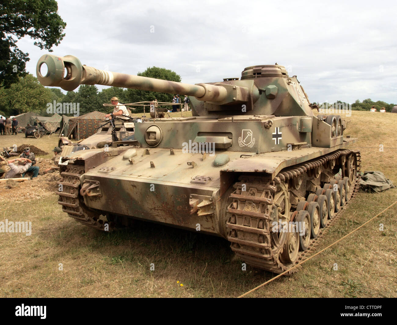 Char allemand de la seconde guerre mondiale Banque de photographies et — free download