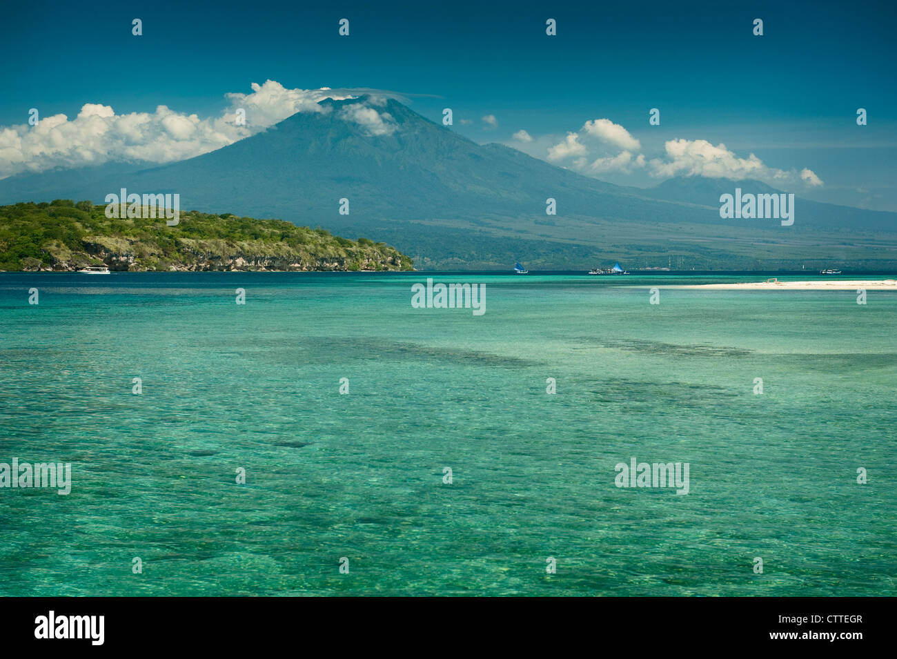 Menjangan Island est une petite île, au nord-ouest de l'île de Bali et fait partie de l'archipel indonésien a noté pour ses récifs. Banque D'Images