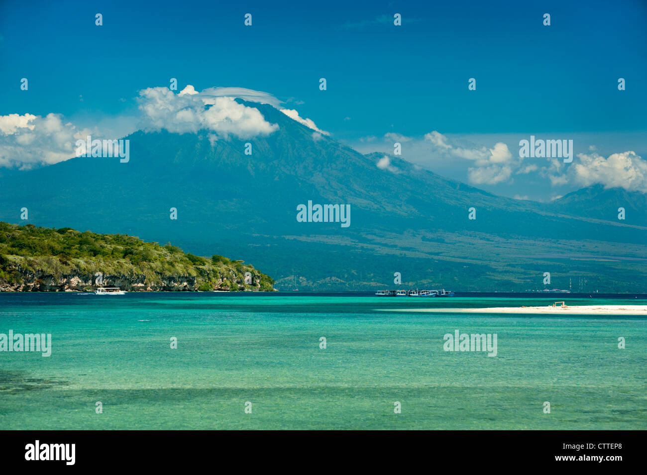 Menjangan Island est une petite île, au nord-ouest de l'île de Bali et fait partie de l'archipel indonésien a noté pour ses récifs. Banque D'Images