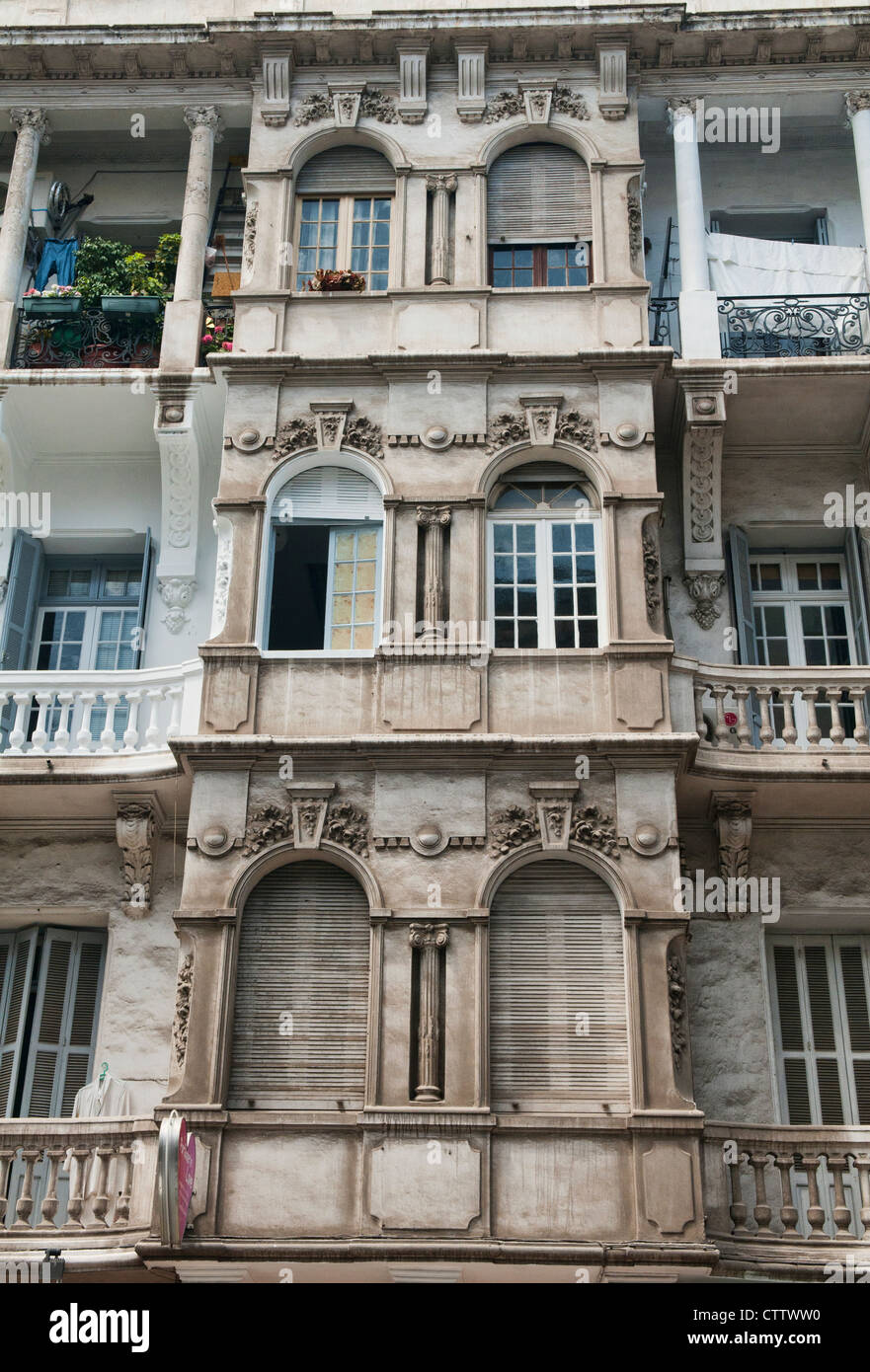 L'architecture art déco à Casablanca, Maroc Banque D'Images