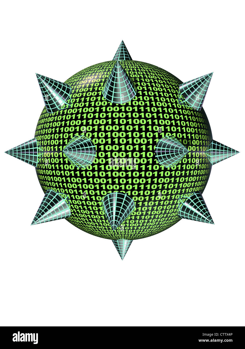 3D / Computervirus Virus Banque D'Images