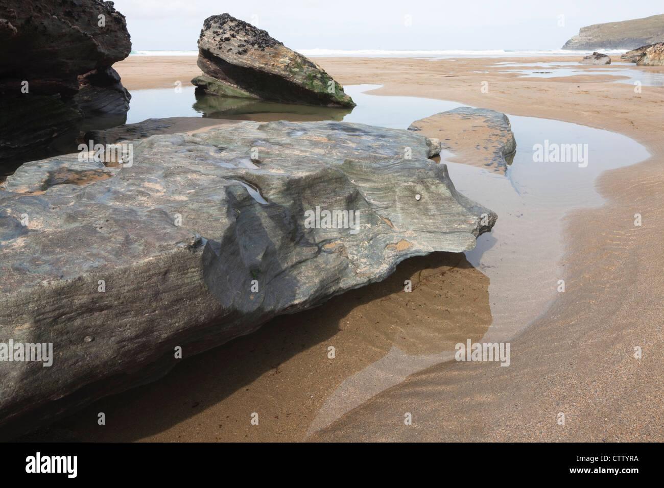 Mawgan Porth, Cornwall, Angleterre Banque D'Images
