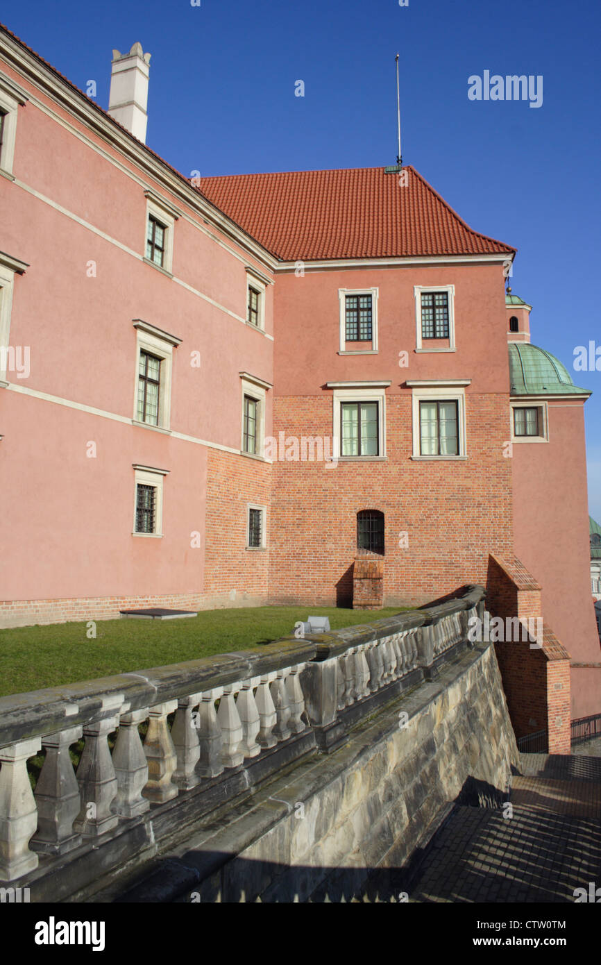 Château royal de Varsovie, la partie orientale du bâtiment Banque D'Images