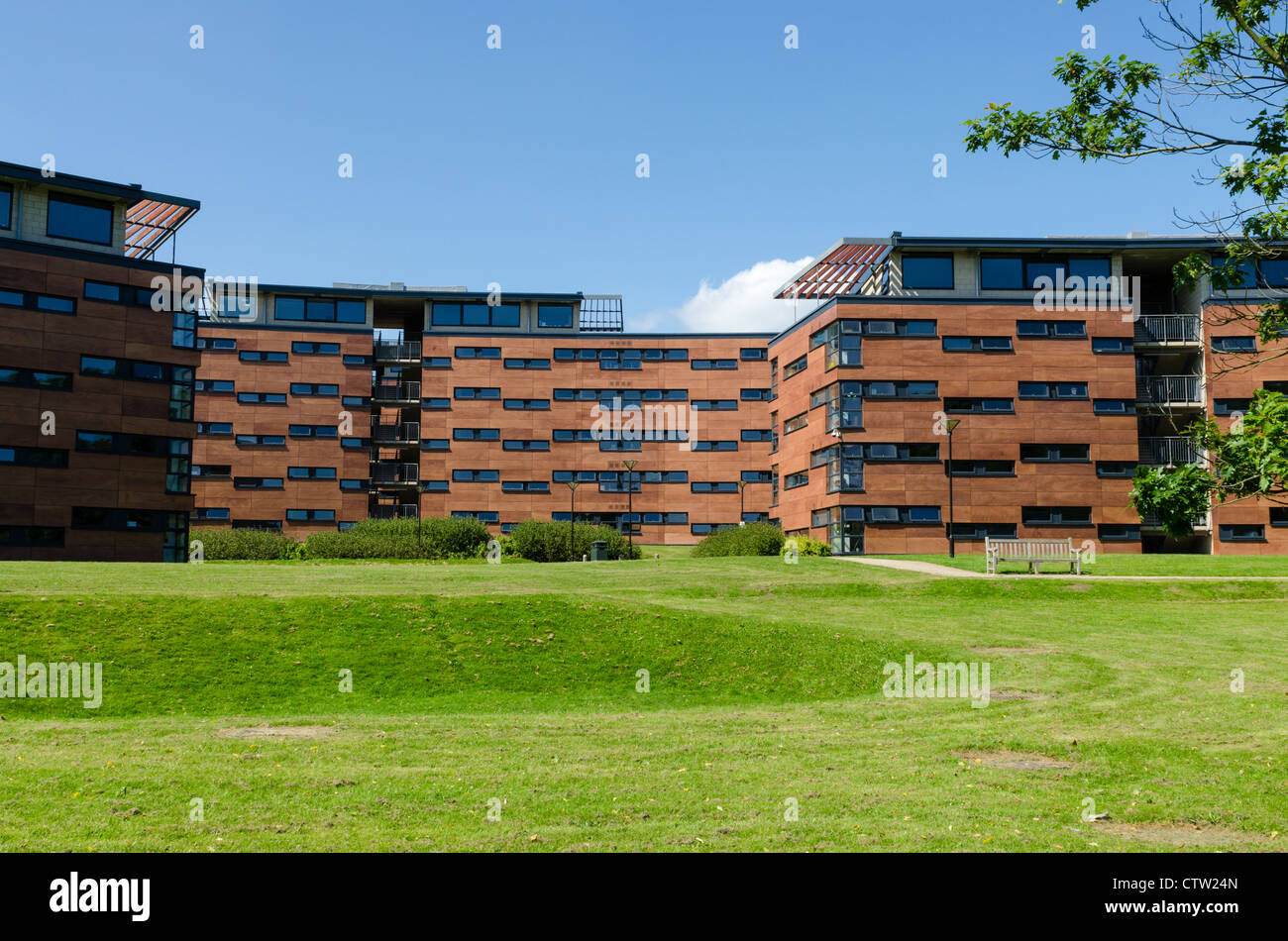 La Vallée des résidences à l'Université de Birmingham à Edgbaston, Birmingham Banque D'Images
