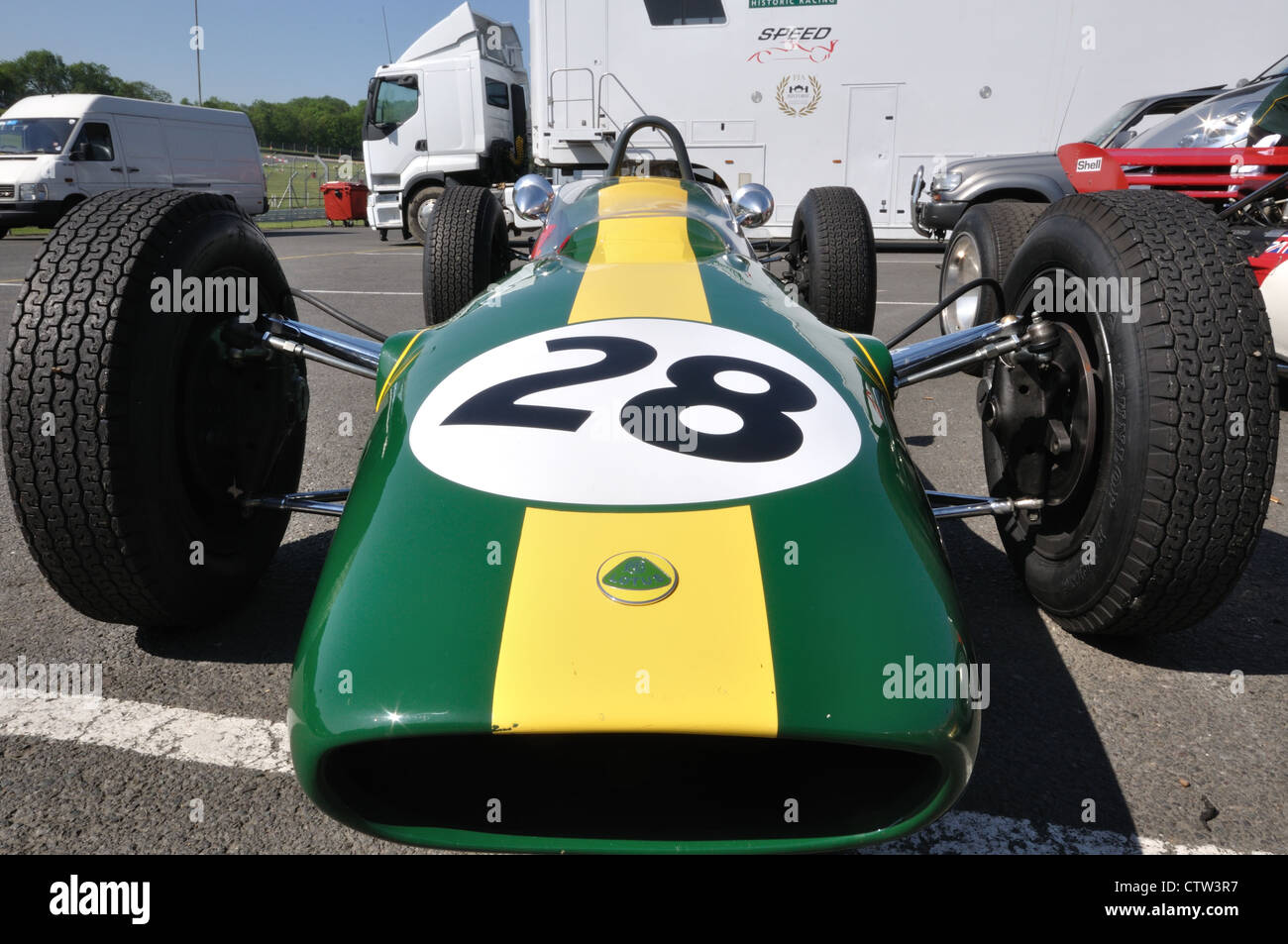 Lotus 33 à Brands Hatch, lors de course historiques Masters Series 2012 Banque D'Images