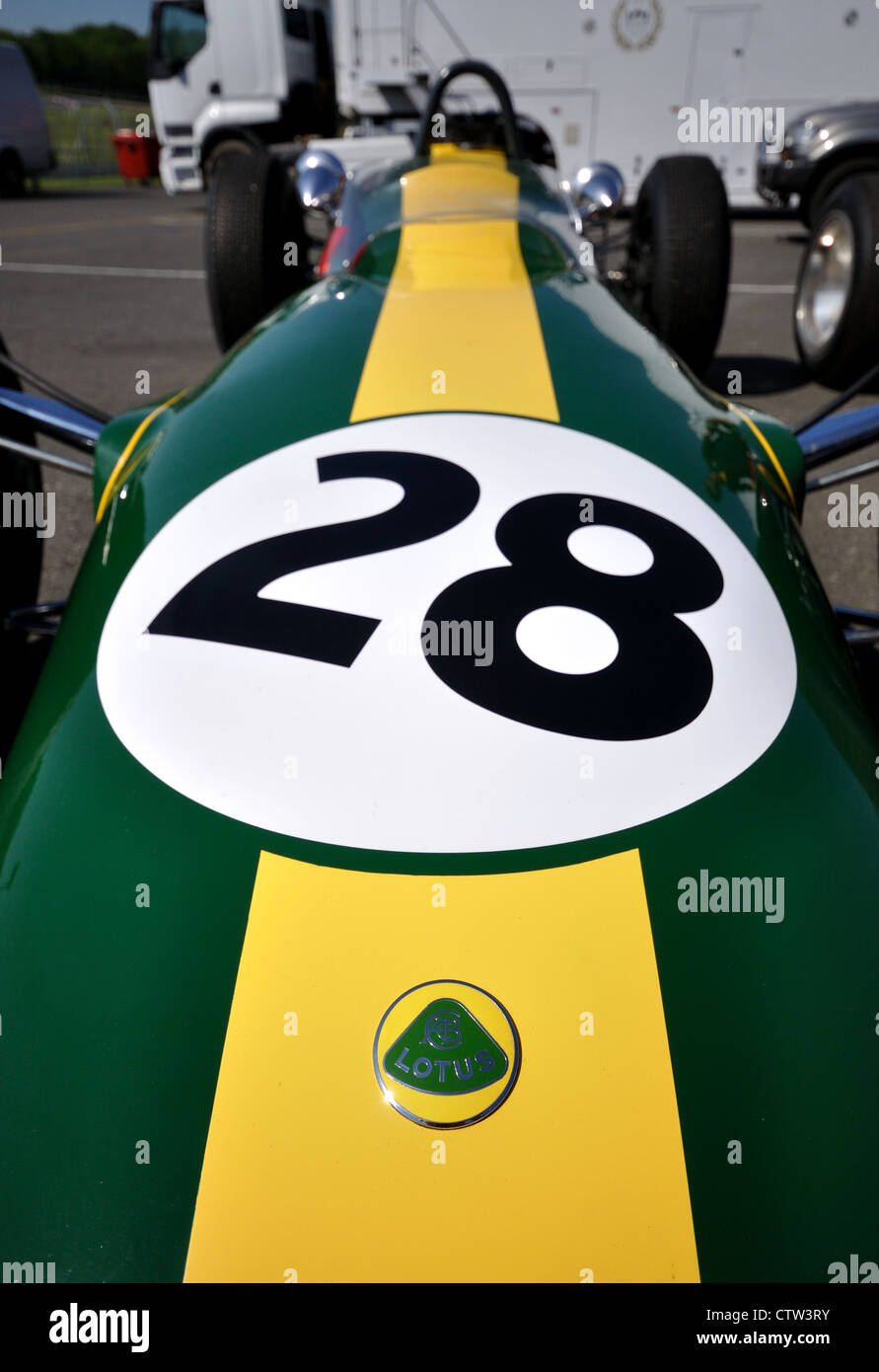 Lotus 33 à Brands Hatch, lors de course historiques Masters Series 2012 Banque D'Images