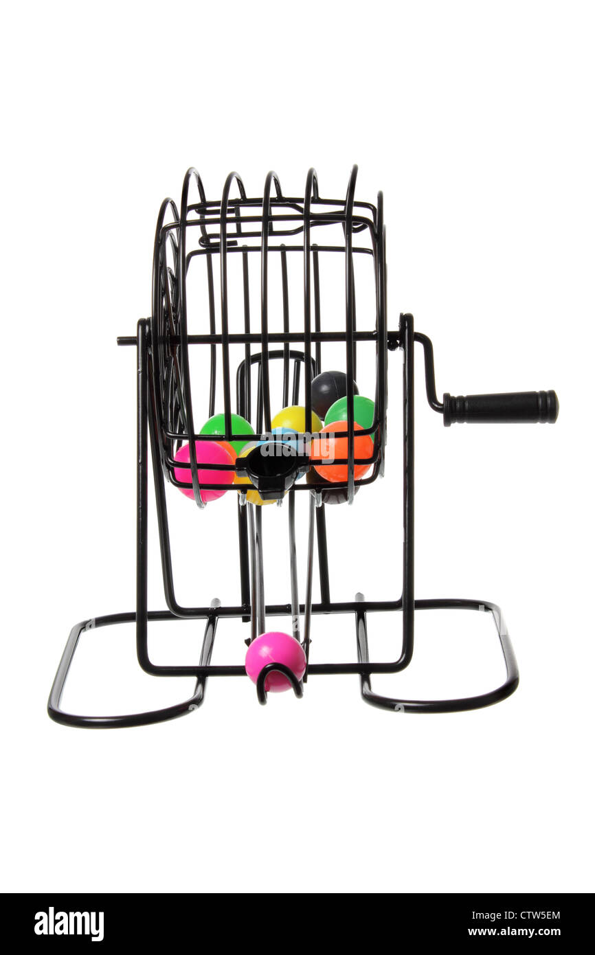 Cage de jeu de bingo Banque D'Images