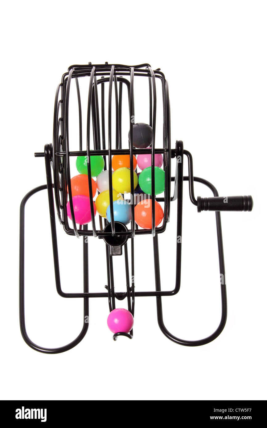 Cage de jeu de bingo Banque D'Images