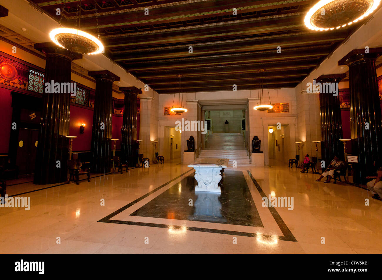 La Maison du Temple Hall - Rite écossais de la Franc-maçonnerie bâtiment - Washington, DC USA Banque D'Images