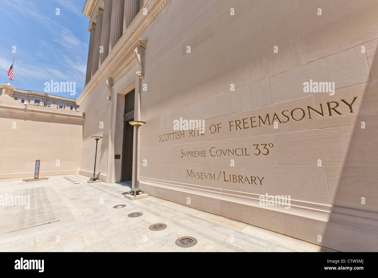 La Maison du Temple - Rite écossais de la Franc-maçonnerie Building, Washington, DC Banque D'Images
