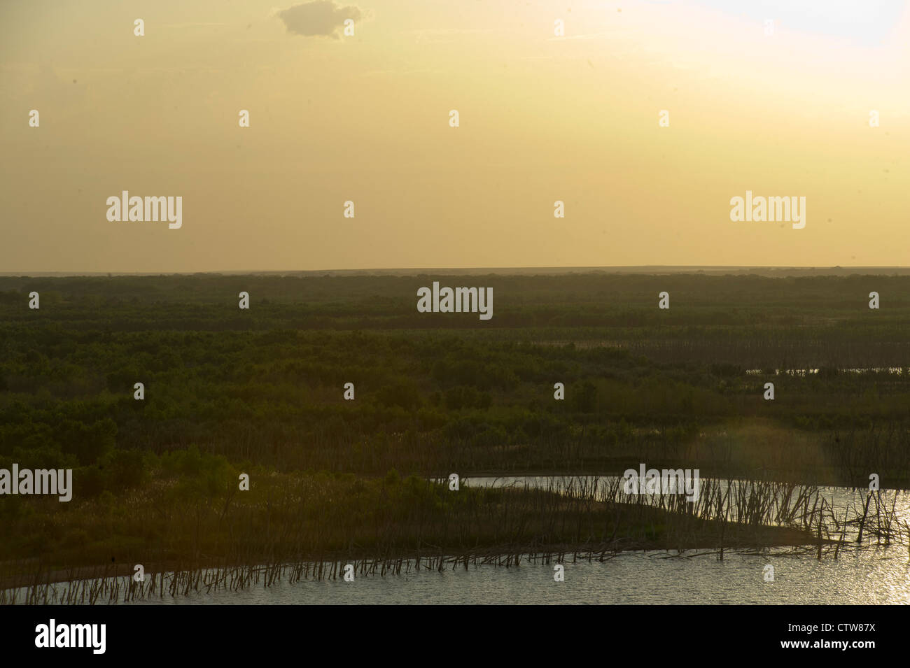 Cedar Bluff Resevoir, Kansas. Banque D'Images