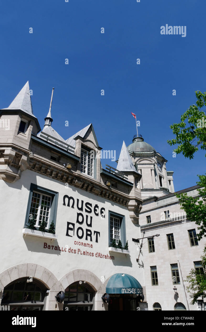 La bataille des plaines d'Abraham à Québec musée Banque D'Images
