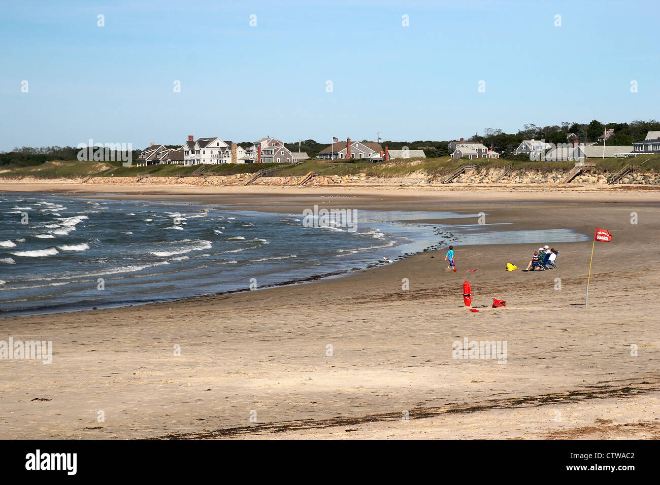 Corporation Beach, Dennis, Cape Cod Banque D'Images