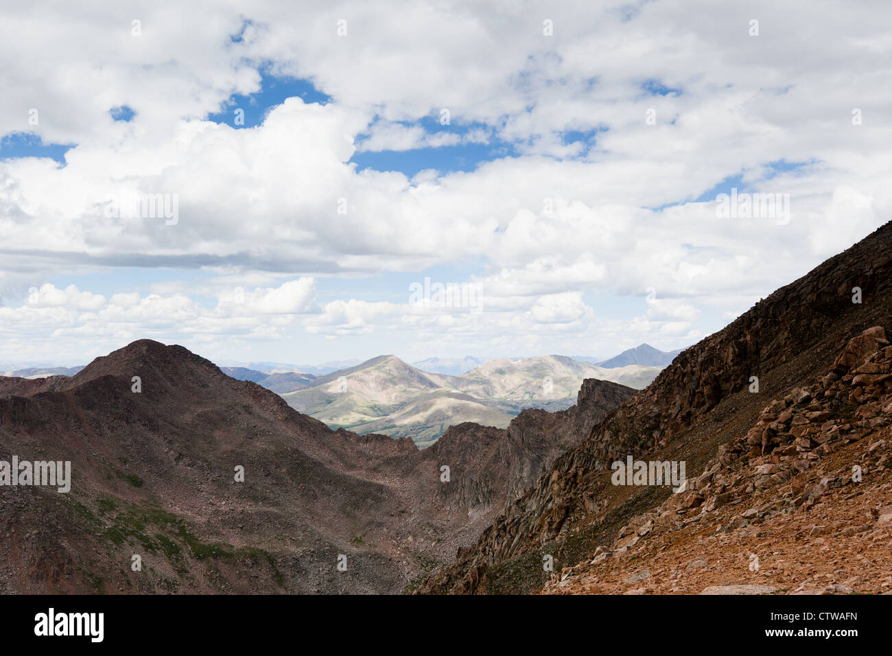 Le Colorado Rocheuses en vu de Mt. Evans, Colorado Banque D'Images