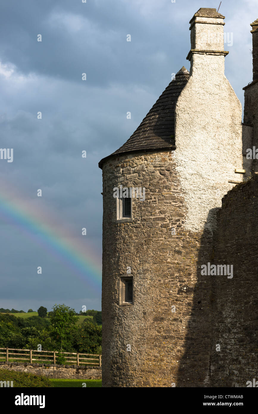 Parke's Castle sur le Lough Gill, County Leitrim, Ireland. Banque D'Images