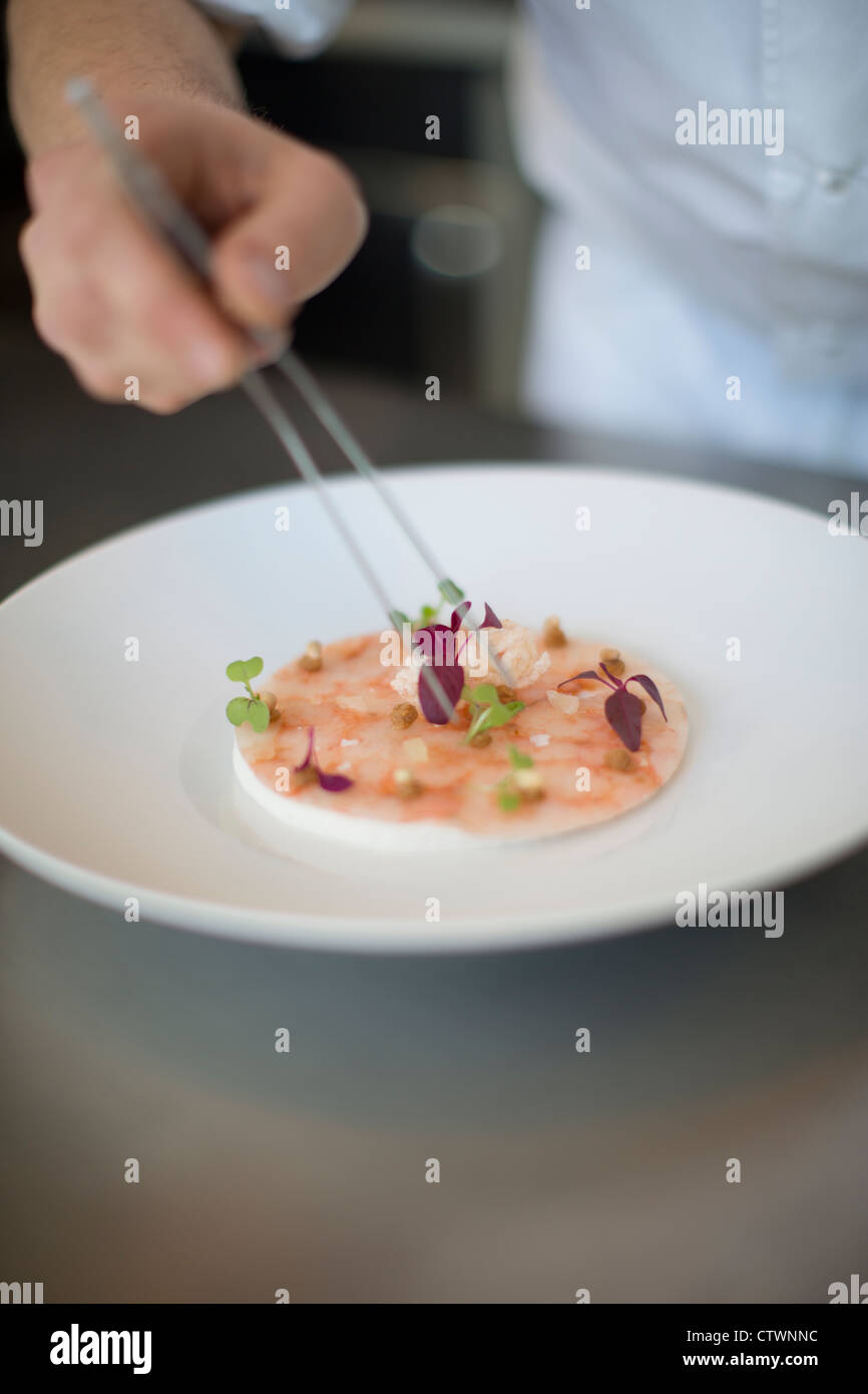 Restaurant marina Malaga Espagne Banque D'Images