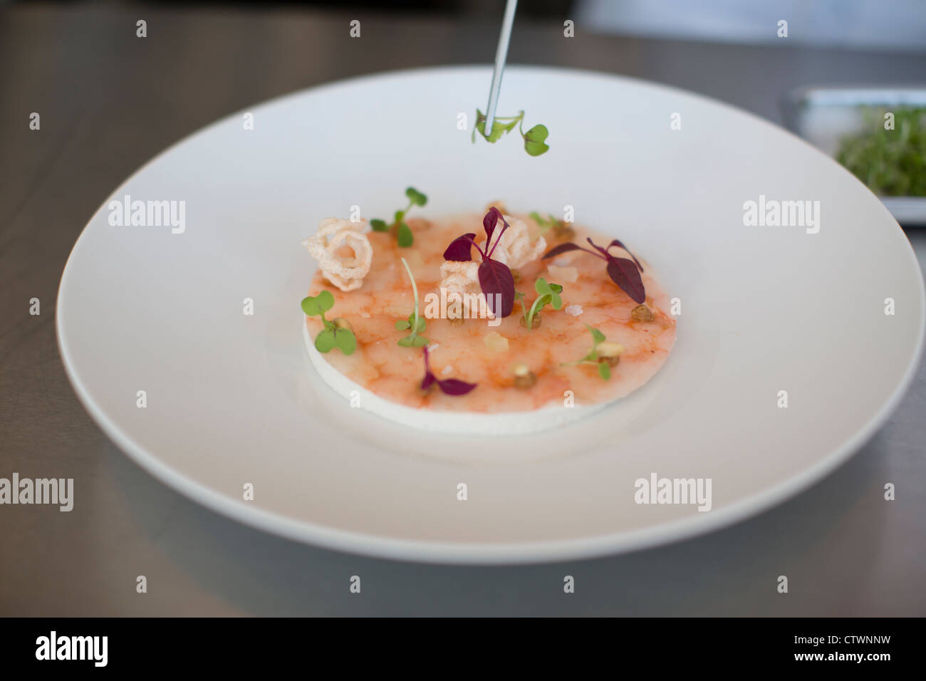 Restaurant marina Malaga Espagne Banque D'Images