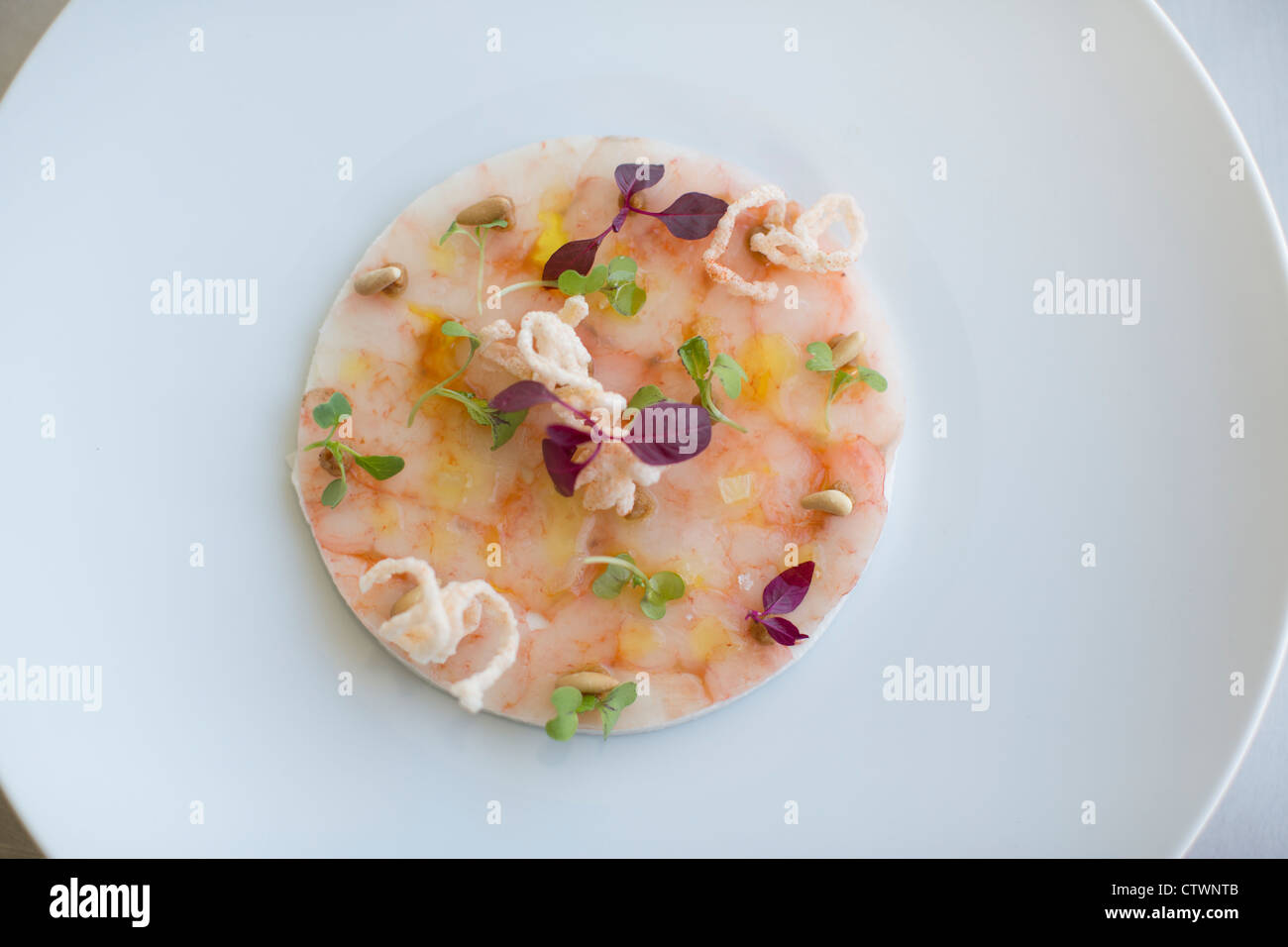 Restaurant marina Malaga Espagne Banque D'Images