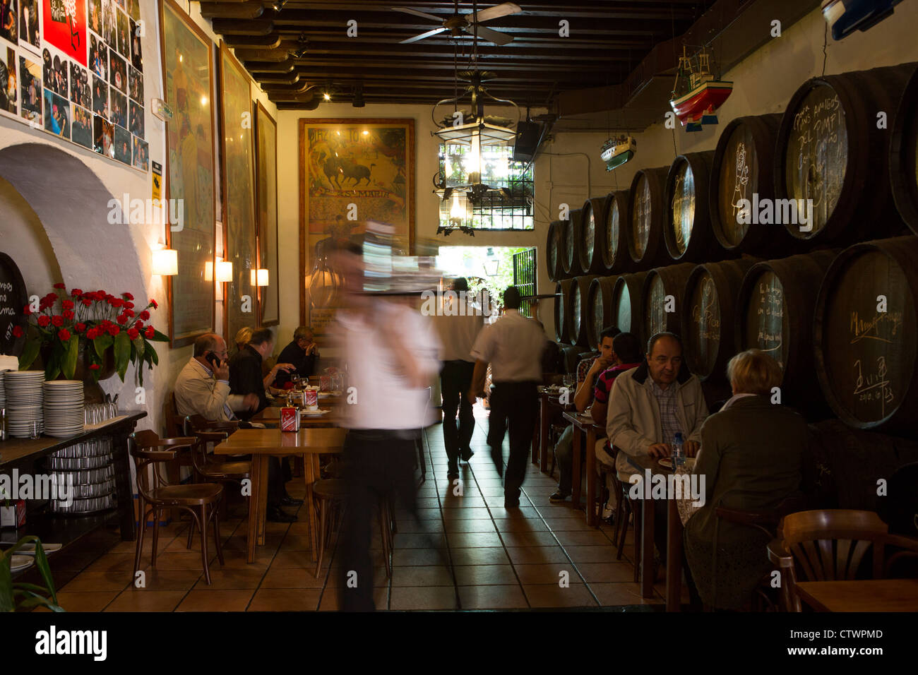 Restaurant traditionnel Malaga Espagne Banque D'Images