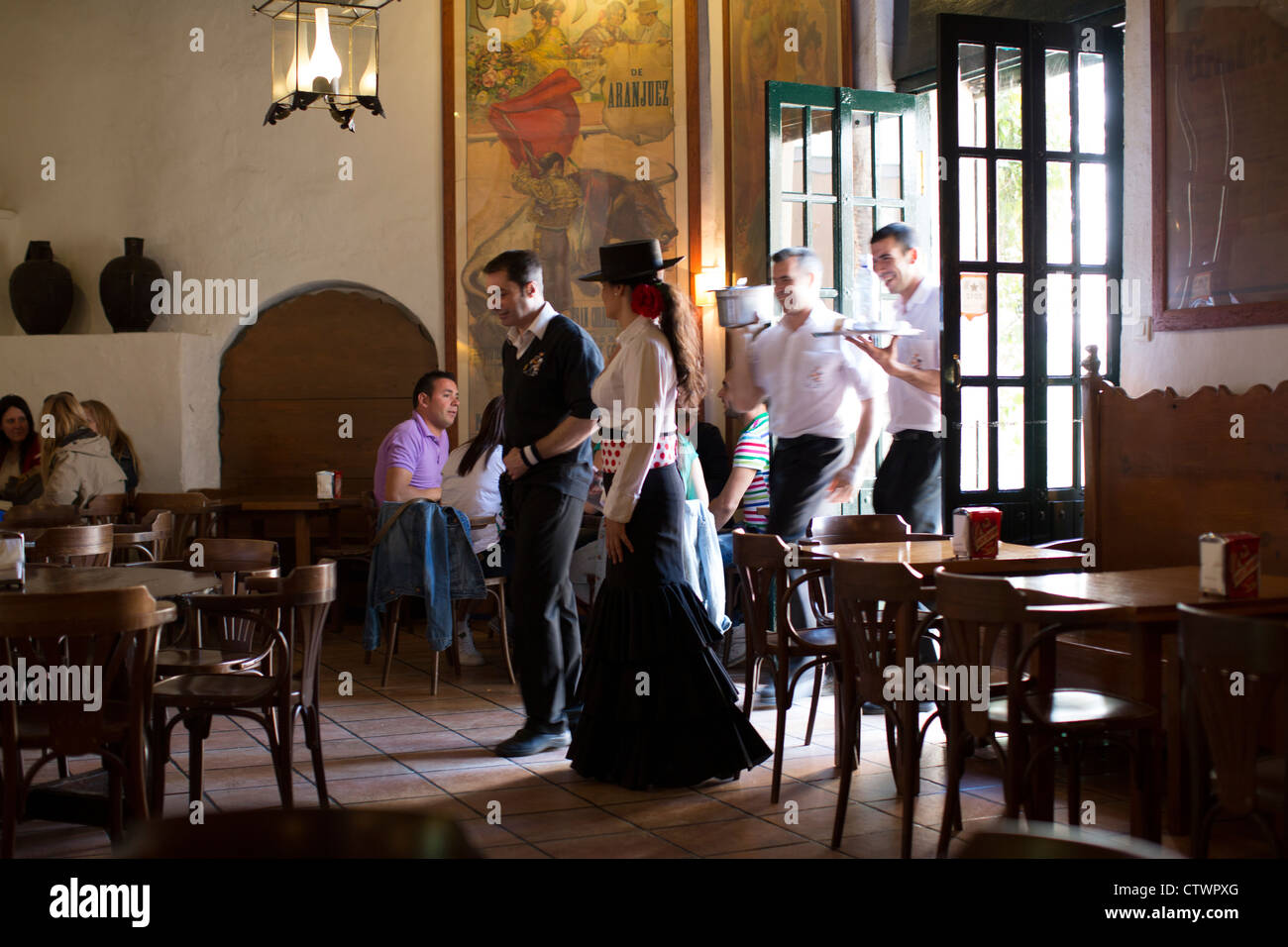 Restaurant traditionnel Malaga Espagne Banque D'Images