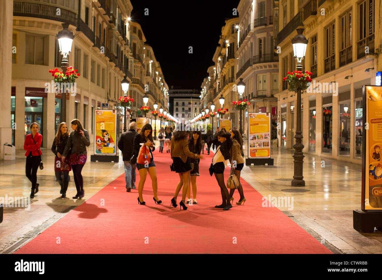 Malaga nightlife Banque de photographies et d’images à haute résolution