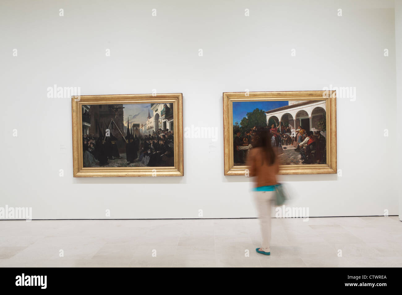 Musée Carmen Thyssen et galerie d'art de Malaga Espagne Banque D'Images