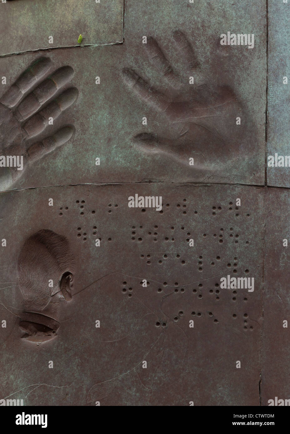 Relief en Braille Banque D'Images
