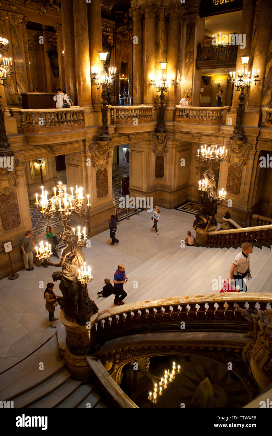 Le Palais Garnier (Opéra de Paris), à Paris, France Banque D'Images