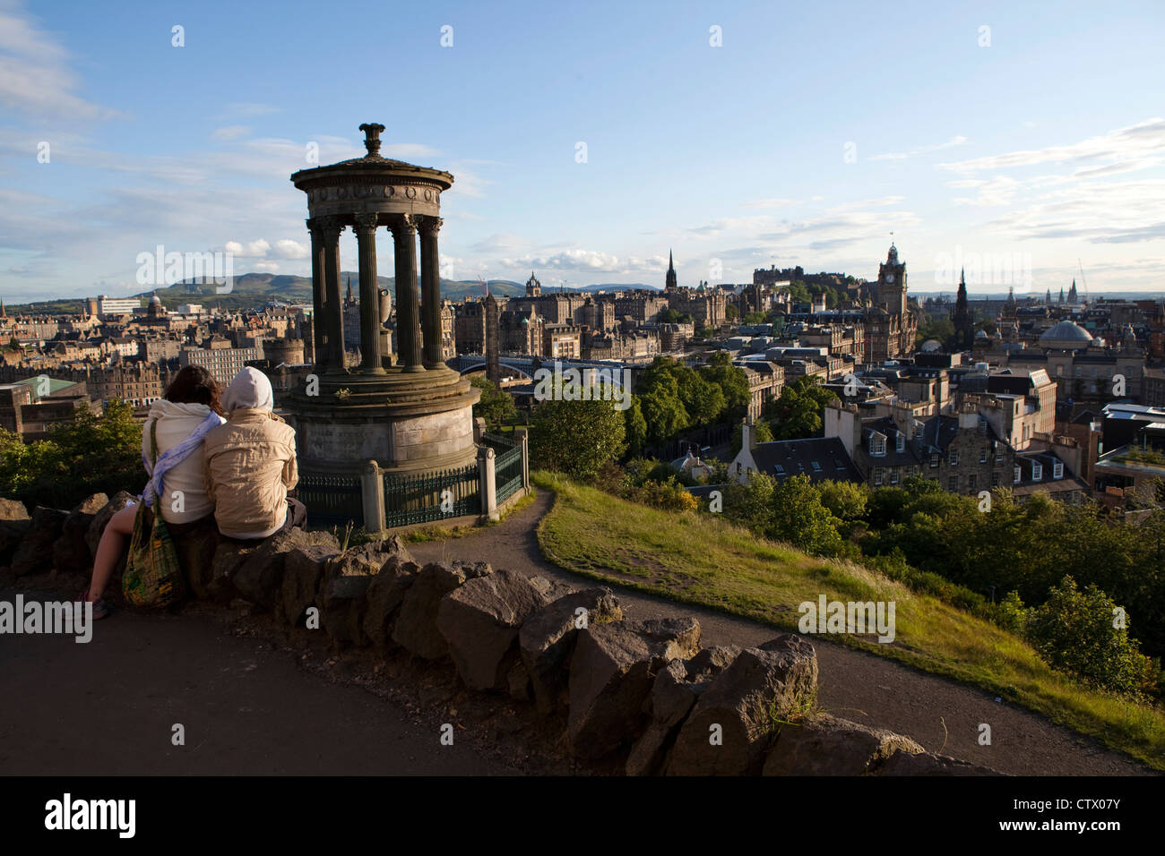 Dugald Stewart Monument Edimbourg en Ecosse Banque D'Images