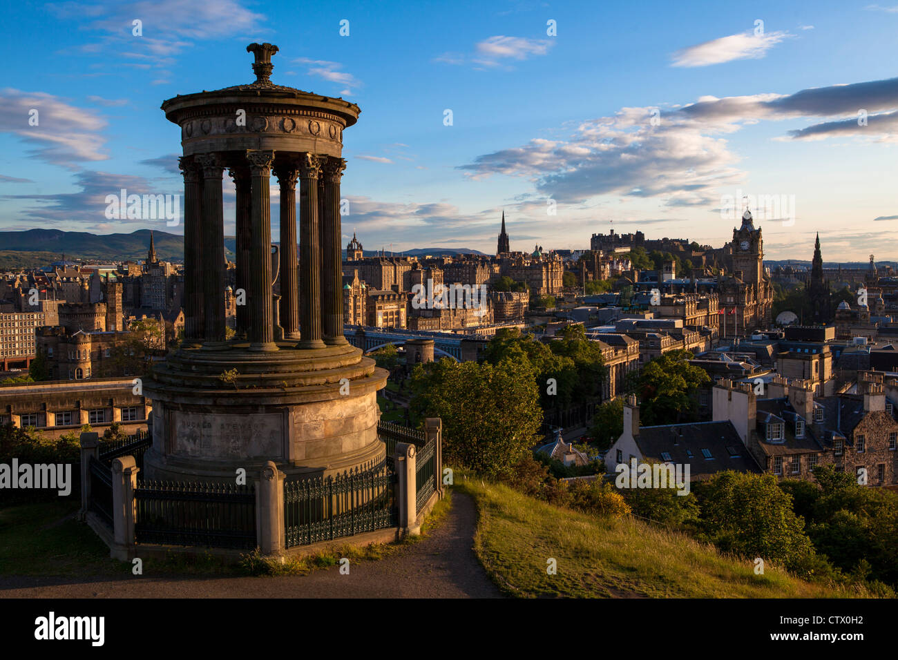 Dugald Stewart Monument Edimbourg en Ecosse Banque D'Images