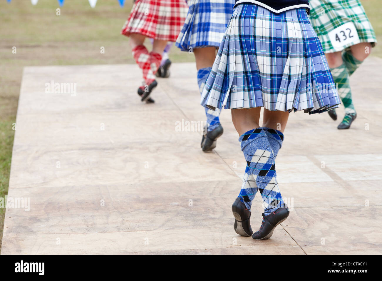 Scottish Country Dance performance à la 66e Assemblée Pacifique Nord-Ouest Scottish Highland Games et Clan Gathering Banque D'Images