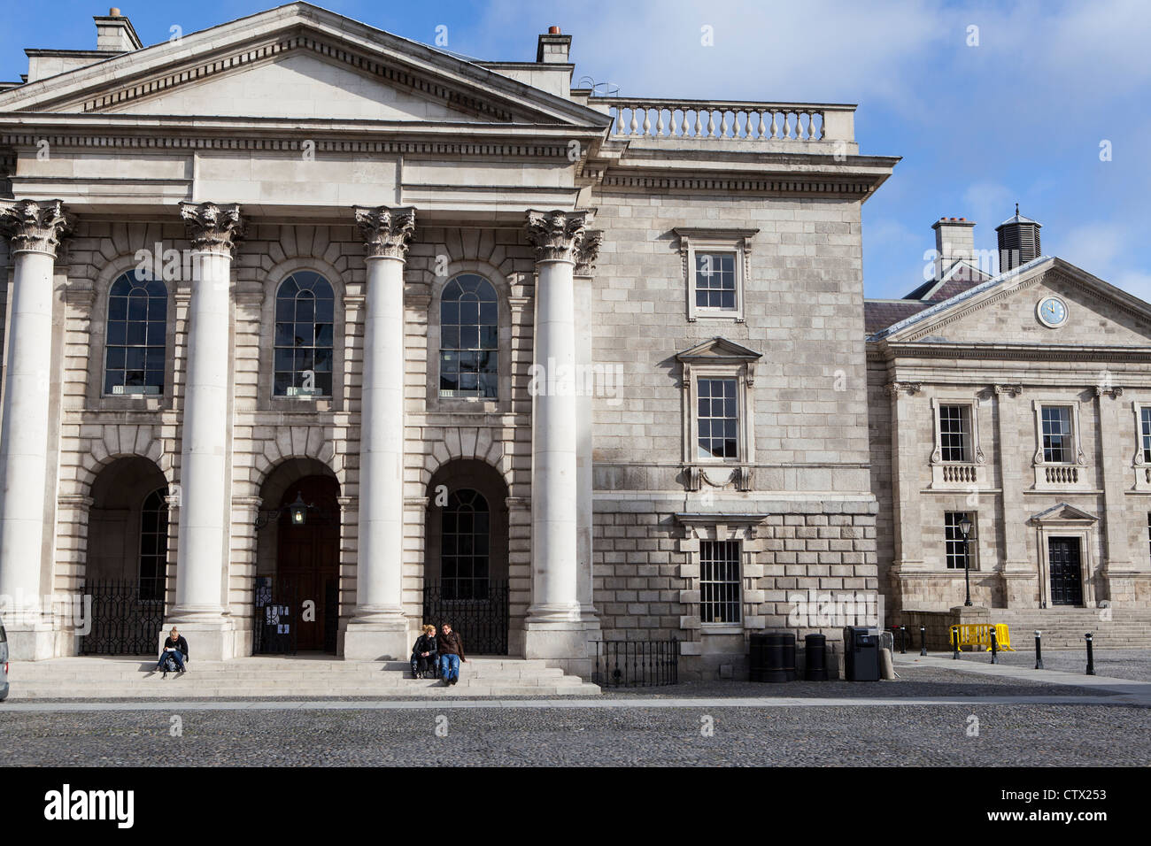 Trinity College Square Dublin Ireland Banque D'Images