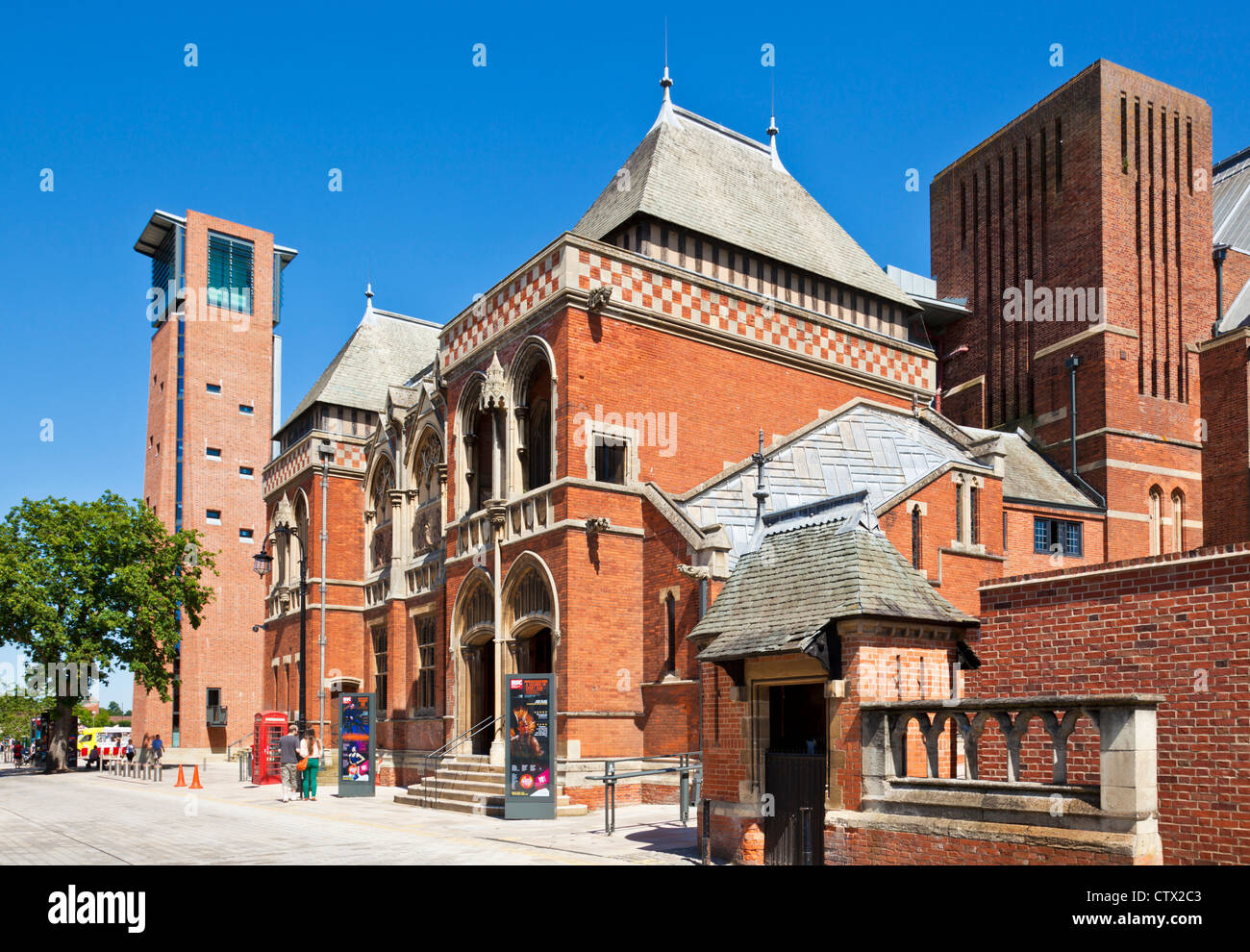 Théâtre de Shakespeare Stratford Upon Avon Warwickshire Angleterre UK GB EU Europe Banque D'Images