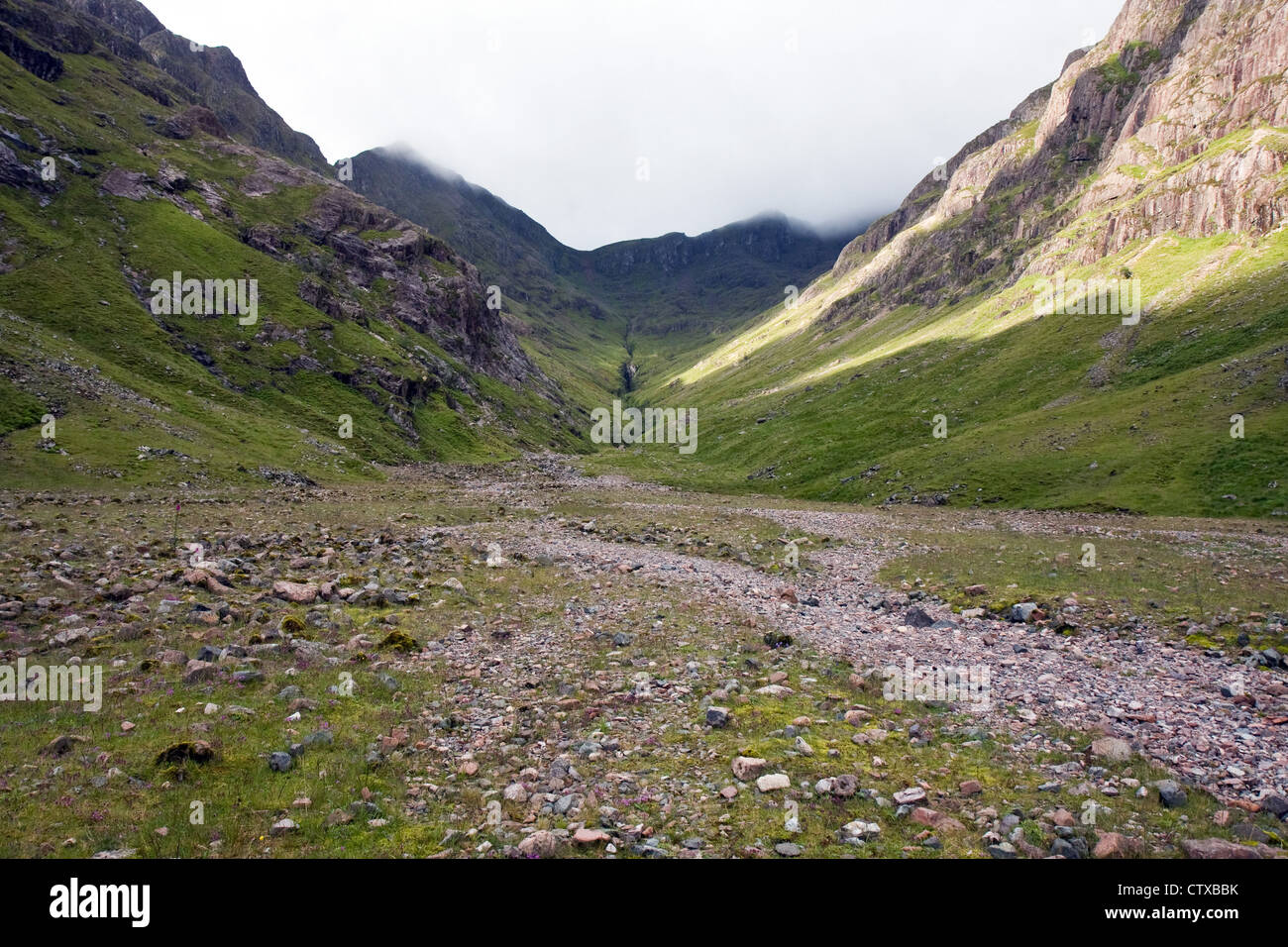 Coire Gabhail, la Vallée Perdue, Glencoe Banque D'Images