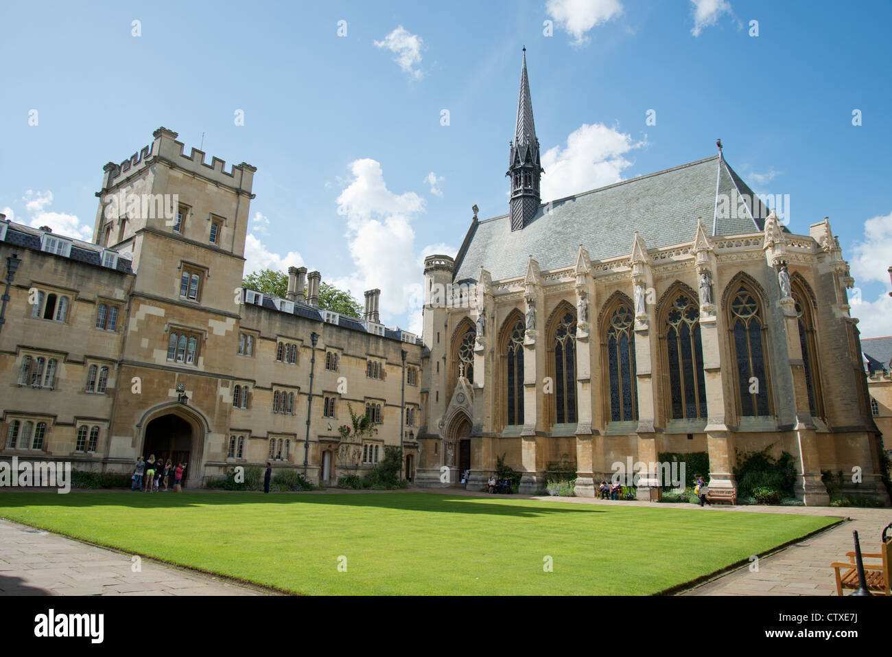 Quadrangle avant de Balliol College, Oxford, Oxfordshire, Angleterre, Royaume-Uni Banque D'Images