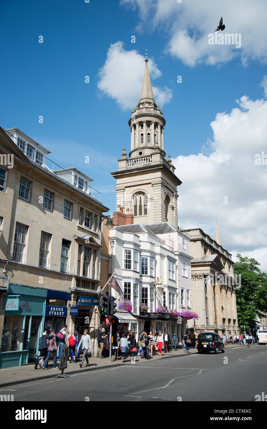 High Street, Oxford, Oxfordshire, Angleterre, Royaume-Uni Banque D'Images