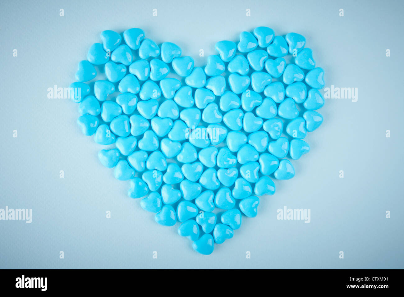 Gomme de cœur bleu Banque D'Images