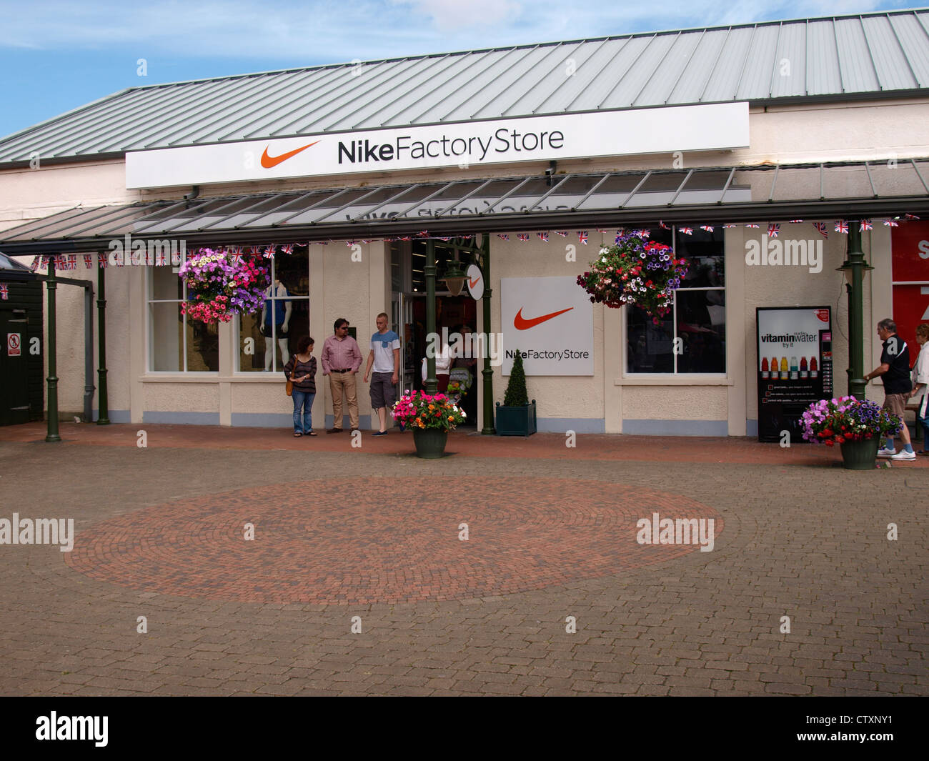 Roppenheim, France - Oct 7, 2017: Facade of Nike Factory store in