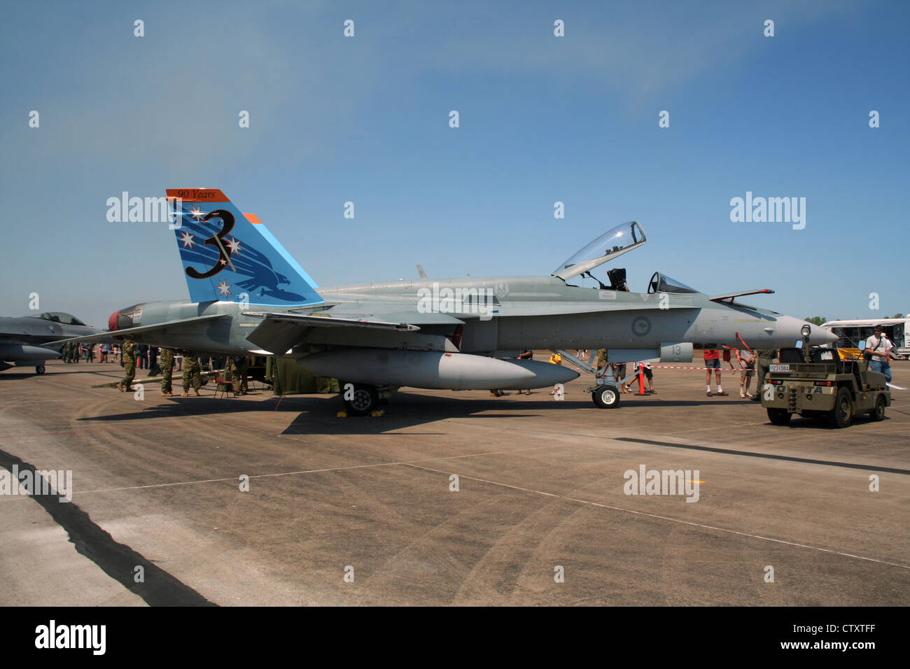 Royal Australian Air force f/a-18a hornet pendant une journée portes ouvertes à l'aéroport de Darwin Banque D'Images