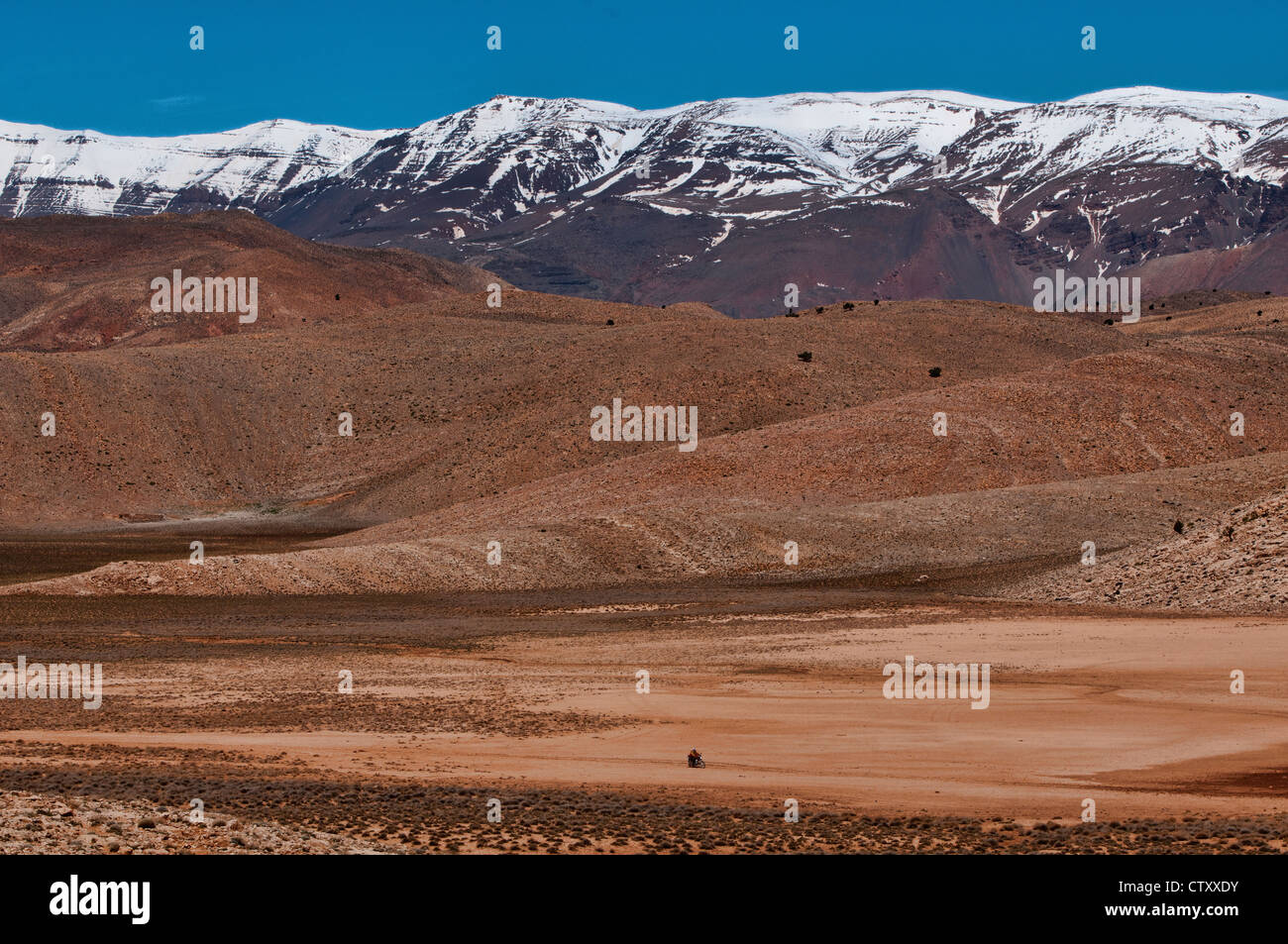 Paysage spectaculaire dans le sud de l'Atlas, Maroc Banque D'Images