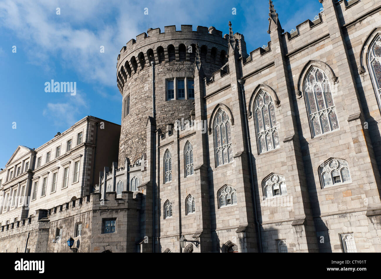 L'église de la garnison du château de Dublin dans le centre de la ville de Dublin en Irlande Banque D'Images