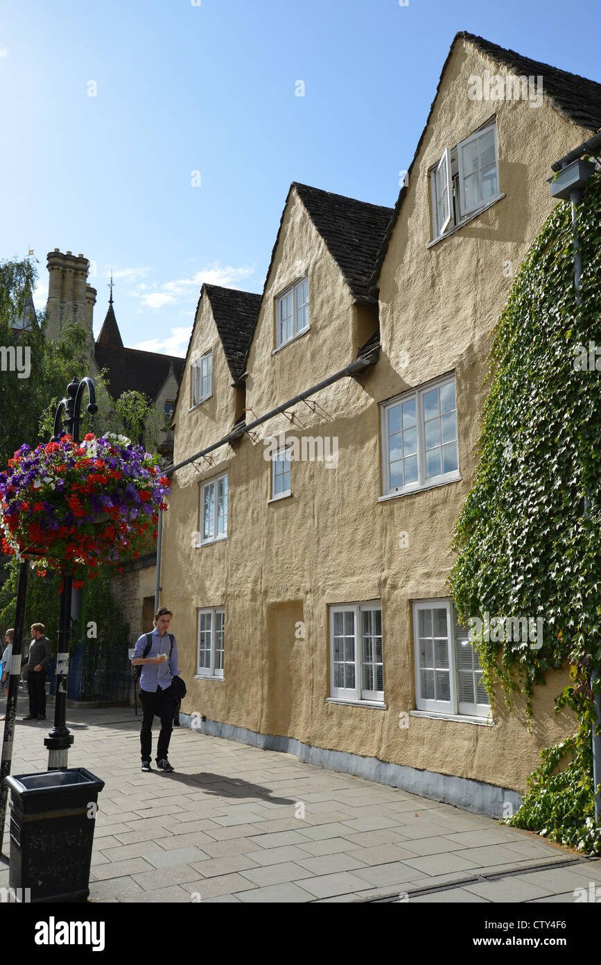 Maison d'époque, Broad Street, Oxford, Oxfordshire, Angleterre, Royaume-Uni Banque D'Images