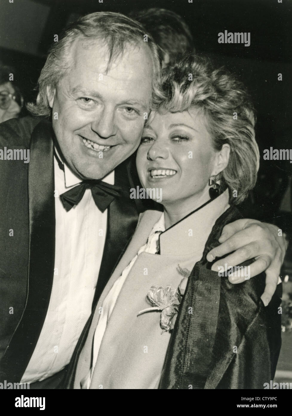 ELAINE PAIGE UK singer avec Tim Rice en 1985 Banque D'Images