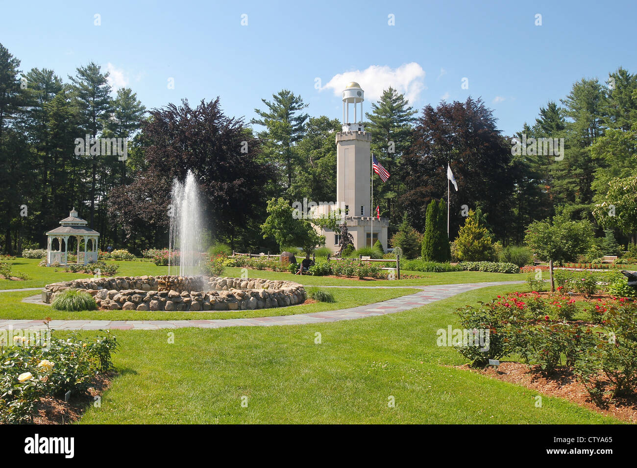 Le parc Stanley, Westfield, Massachusetts Banque D'Images