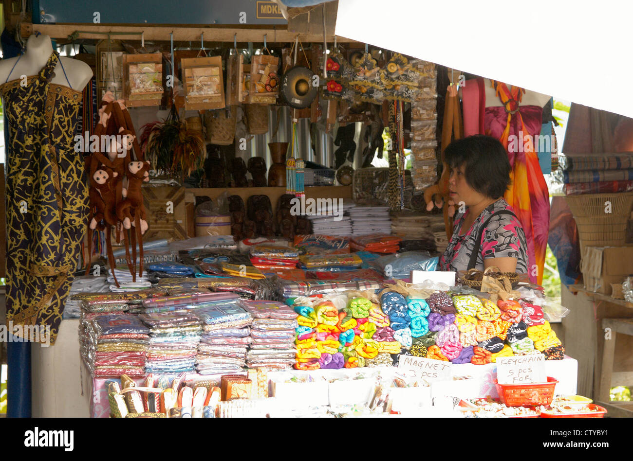 Stand près du Mont Kinabalu, Sabah, Bornéo Banque D'Images